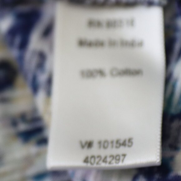 Coldwater Creek 3/4 Sleeve Scoop Neck Loose Fit Cotton Shirt Size XL - Picture 3 of 12